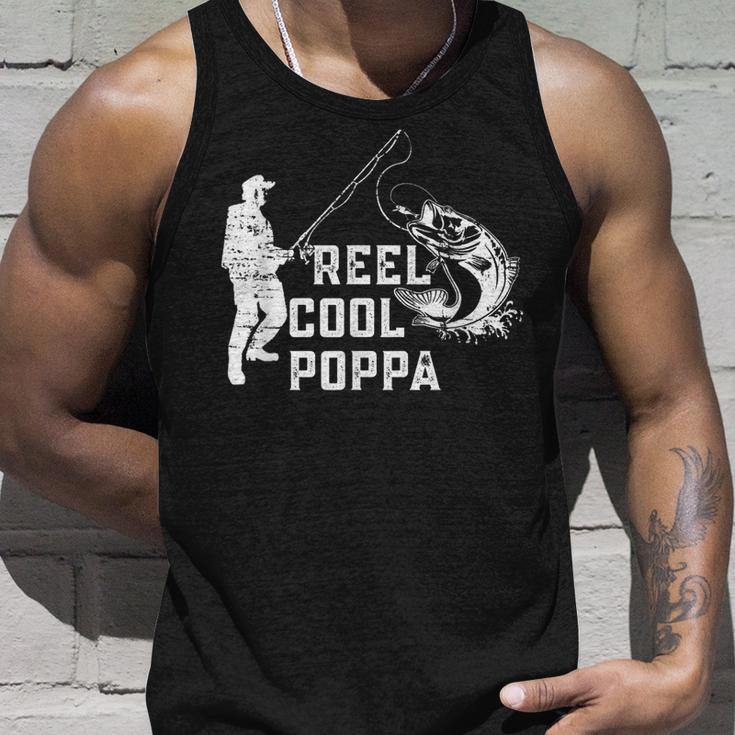 Reel Cool Poppa Fishing For Dad Or Grandpa Tank Top Gifts for Him