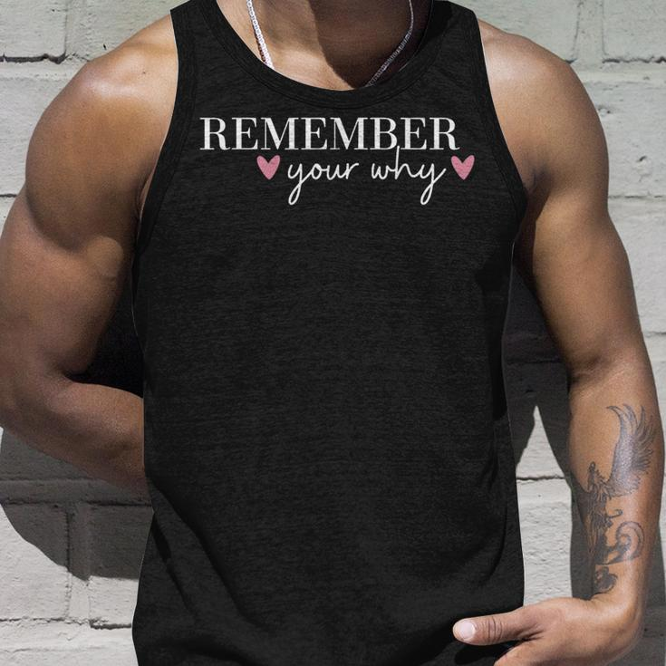 Remember Your Why Inspirational Quotes Inspirational Tank Top Gifts for Him