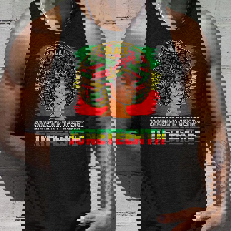 Remembering My Ancestors Junenth Celebrate Black Freedom Unisex Tank Top Gifts for Him