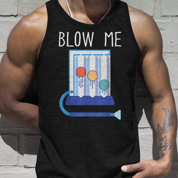 Respiratory Therapy Blow Me Rt Repiratory Therapist Tank Top Gifts for Him