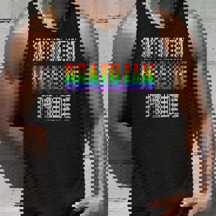 Retro 70S 80S Style Cant Hide That Brazilian Pride Unisex Tank Top Gifts for Him