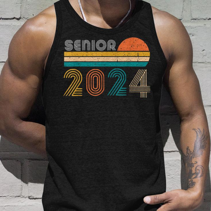 Retro Class Of 2024 Seniors 24 Back To School Graduation Unisex Tank Top Gifts for Him