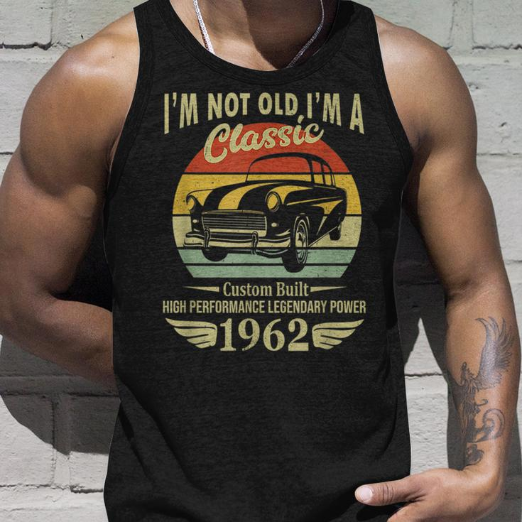 Retro Im Not Old Im A Classic Vintage Car 1962 Birthday Unisex Tank Top Gifts for Him
