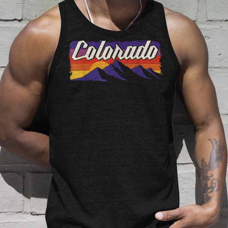 Retro Vintage Mountains Colorado Unisex Tank Top Gifts for Him