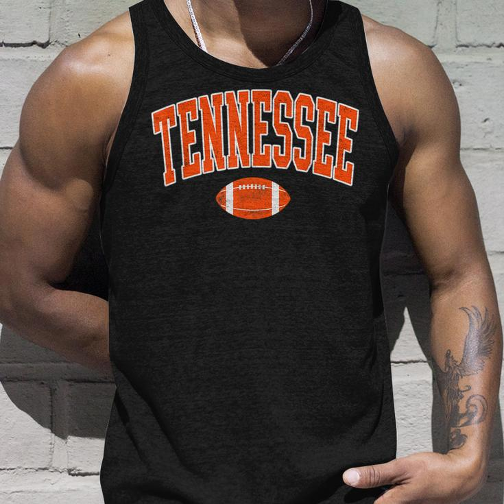 Retro Vintage Tennessee State Football Distressed Tank Top Gifts for Him