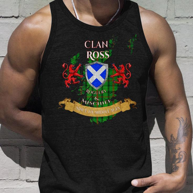 Ross Scottish Family Clan Middle Ages Mischief Unisex Tank Top Gifts for Him