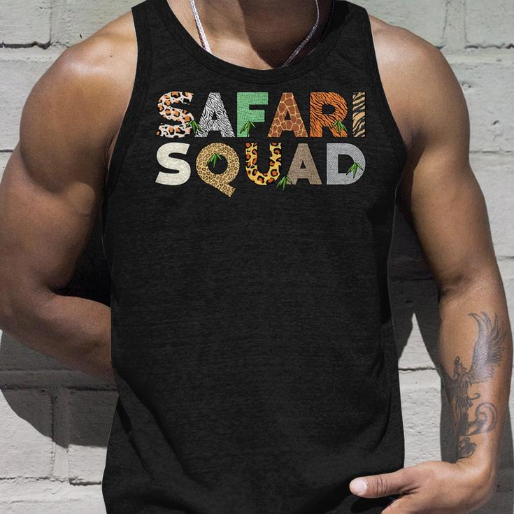 Safari Animal Pattern Print Family Safari Squad Tank Top Gifts for Him
