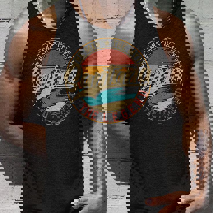 Santana The Man The Myth The Legend Unisex Tank Top Gifts for Him
