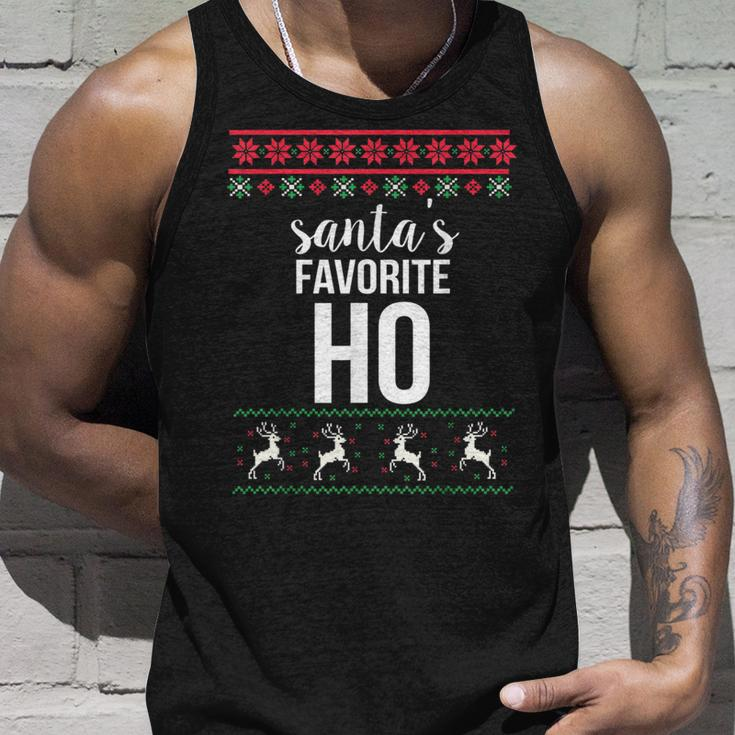 Santas Favorite Ho Ugly Christmas Sweater Tank Top Gifts for Him