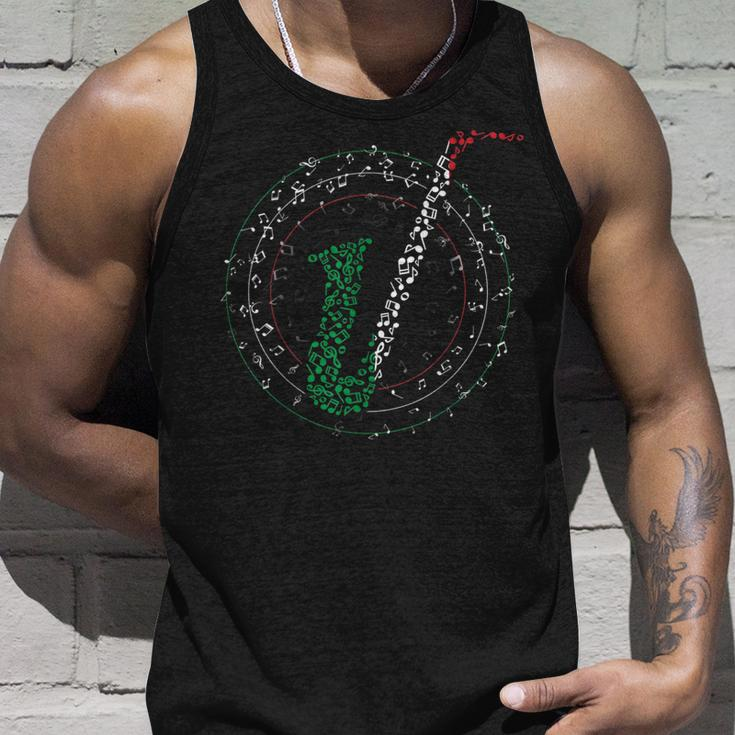 Saxophone Musician Music Treble Clef Italian Saxophonist Unisex Tank Top Gifts for Him