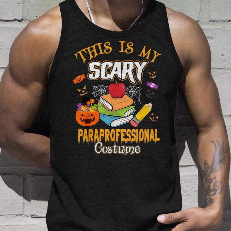 This Is My Scary Paraprofessional Costume Halloween Tank Top Gifts for Him