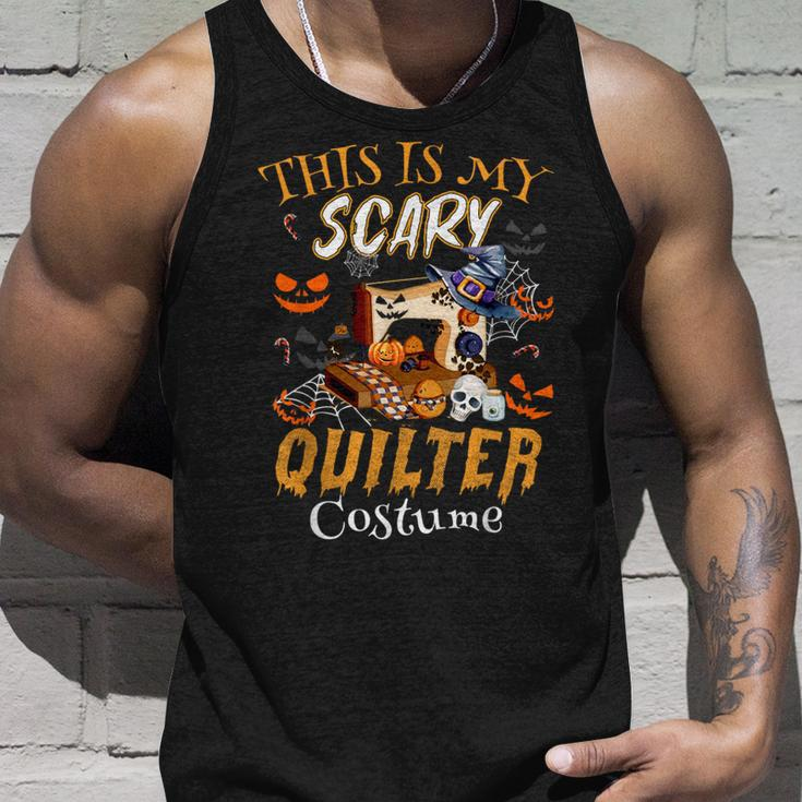 This Is My Scary Quilter Costume Halloween Tank Top Gifts for Him