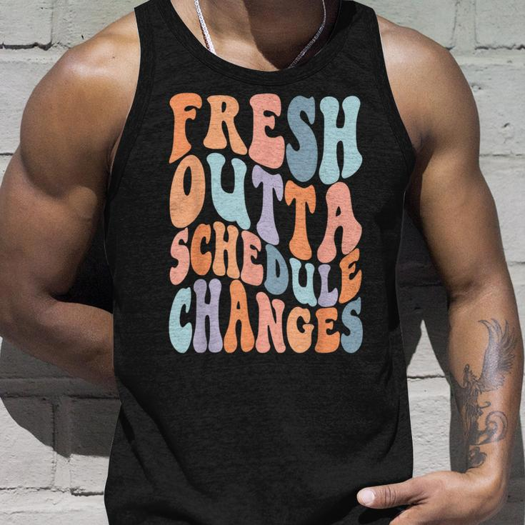 School Counselor Fresh Outta Schedule Changes Tank Top Gifts for Him