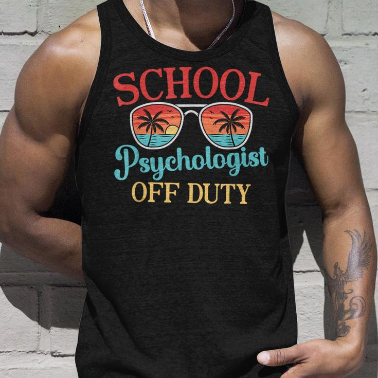 School Psychologist Off Duty Last Day Of School Summer Unisex Tank Top Gifts for Him