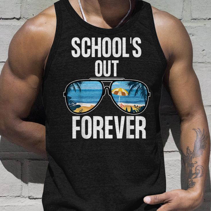 Schools Out Forever Senior 2021 Last Day Of School Unisex Tank Top Gifts for Him