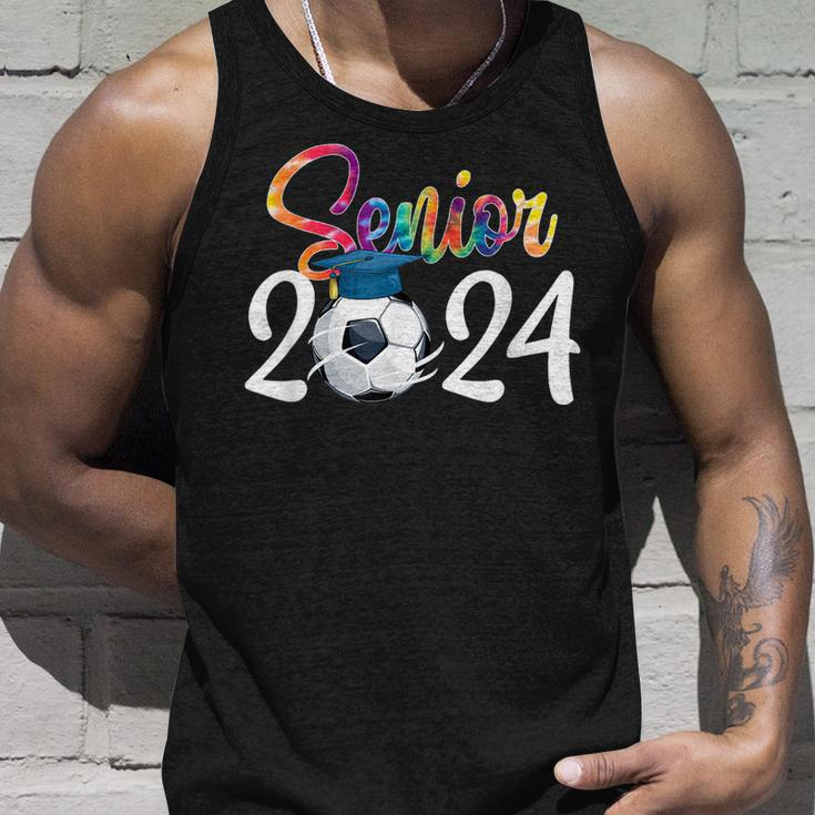 Senior 2024 Soccer Tie Dye Class Of 2024 Football Graduation Tank Top Gifts for Him