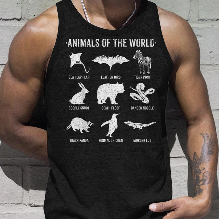 Simmple Vintage Humor Rare Animals Of The Worlds Animals Tank Top Gifts for Him