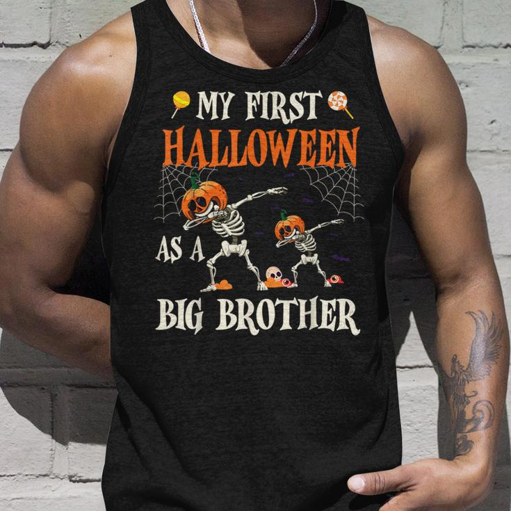 Skeleton Dabbin Together My First Halloween As A Big Brother Tank Top Gifts for Him