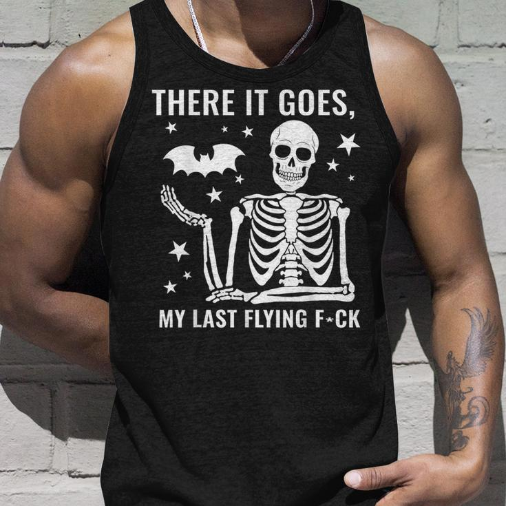 Skeleton There It Goes My Last Flying F-Ck Tank Top Gifts for Him