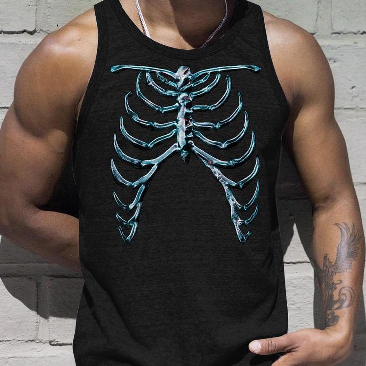 Skeleton Rib Cage Cool Halloween Ver 1B Halloween Tank Top Gifts for Him
