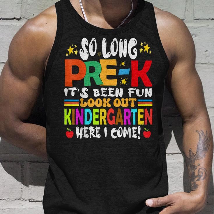 So Long Prek Kindergarten Here I Come Graduation Last Day Unisex Tank Top Gifts for Him