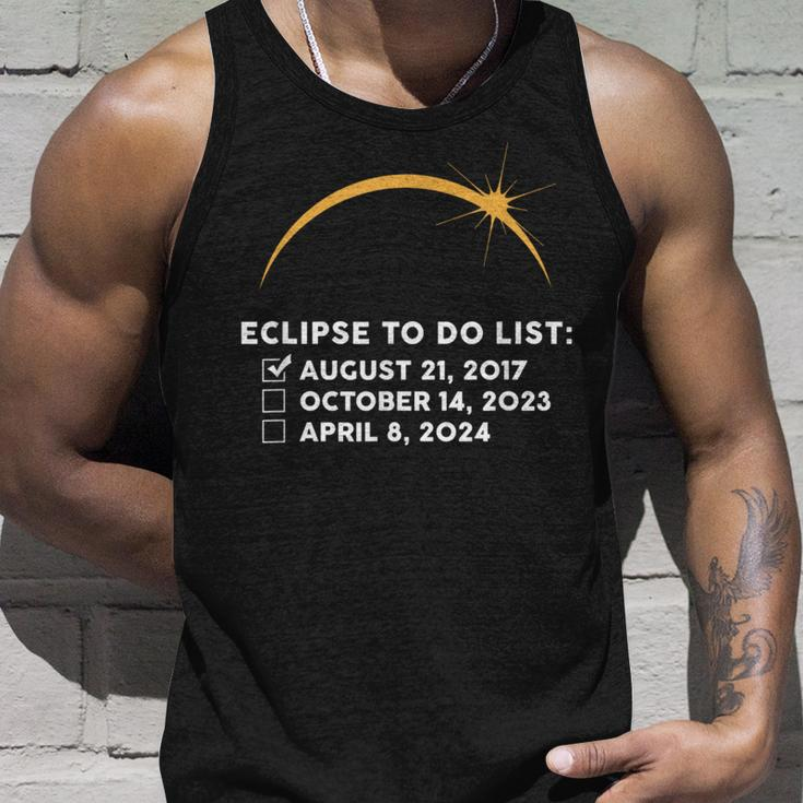 Solar Eclipse To Do List 2017 2023 2024 Annular Totality Tank Top Gifts for Him