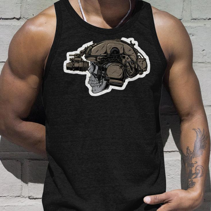 Solider Skull Tactical Operator Military Veteran Morale Unisex Tank Top Gifts for Him