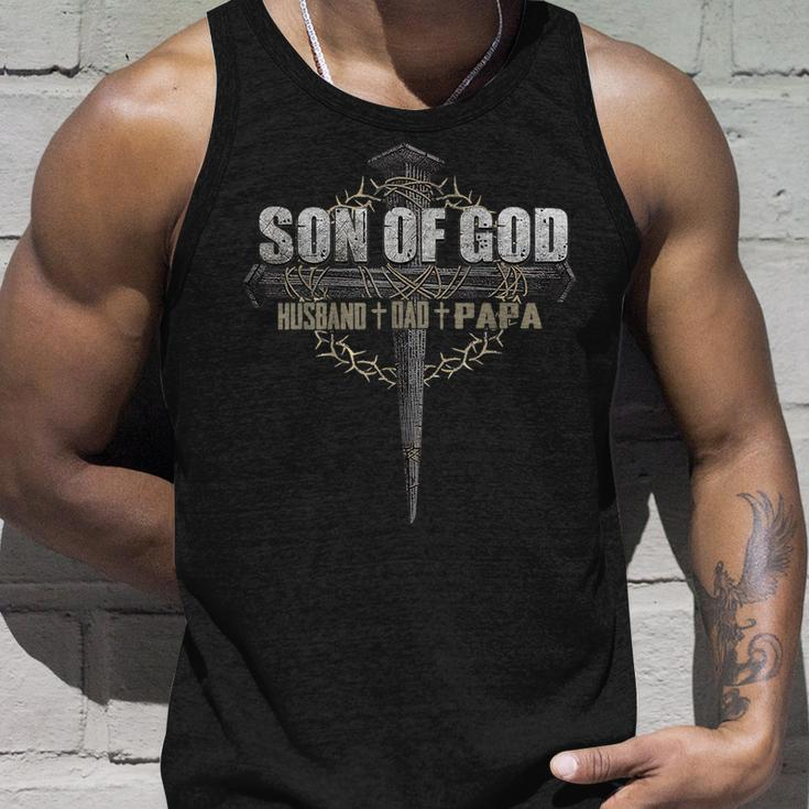 Sonof God Husband Dad Papa Unisex Tank Top Gifts for Him