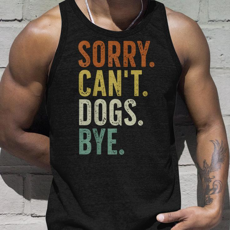 Sorry Can't Dog Bye Tank Top Gifts for Him