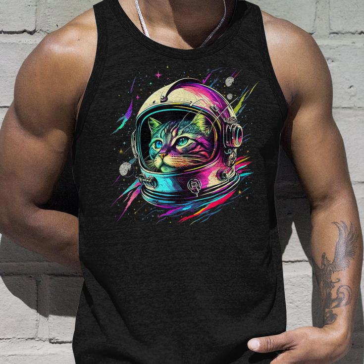 Space Astronaut Cat Space Cat Tank Top Gifts for Him