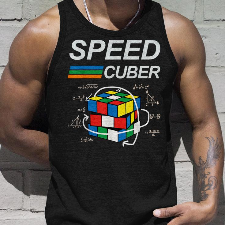Speed Cuber Competitive Puzzle Speedcubing Players Tank Top Gifts for Him