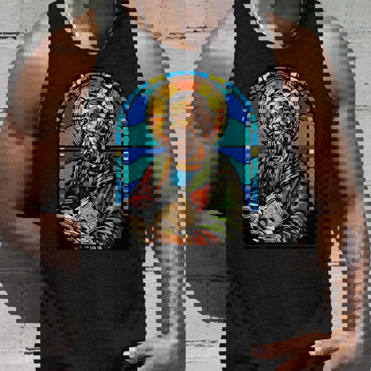 St Paul Stained Glass Unisex Tank Top Gifts for Him