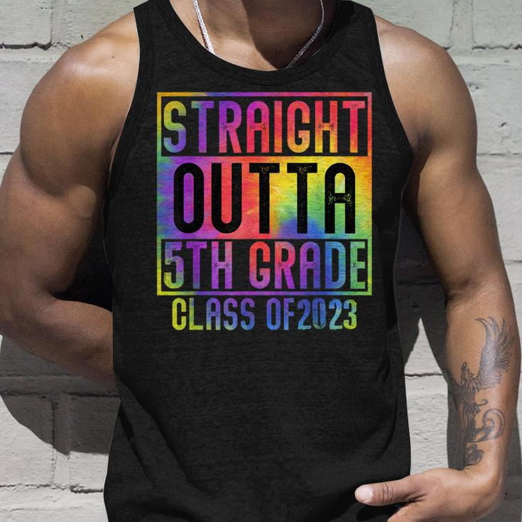 Straight Outta 5Th Grade Class Of 2023 Graduation Tie Dye Unisex Tank Top Gifts for Him