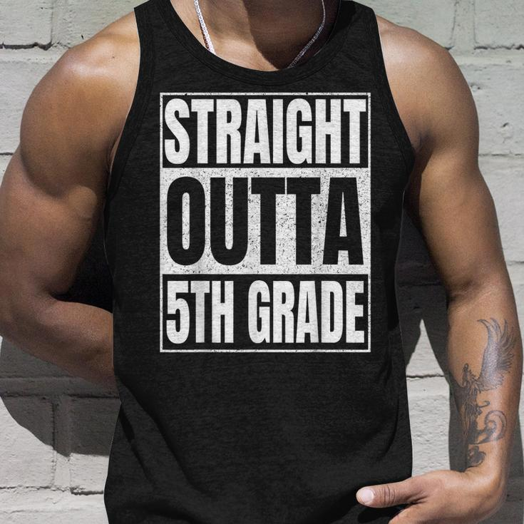 Straight Outta 5Th Grade Graduation Class 2023 Fifth Grade Unisex Tank Top Gifts for Him