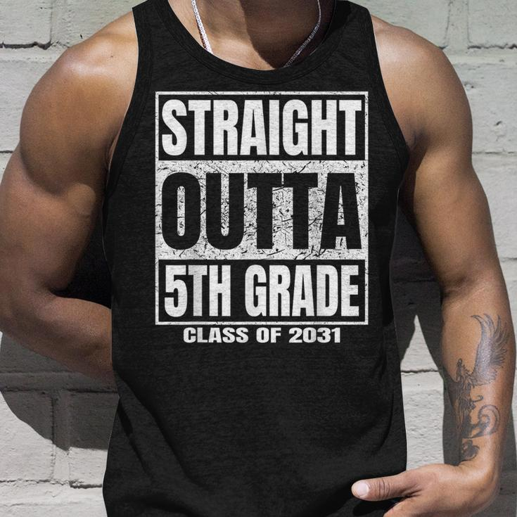 Straight Outta 5Th Grade Graduation Gifts 2031 Fifth Grade Unisex Tank Top Gifts for Him