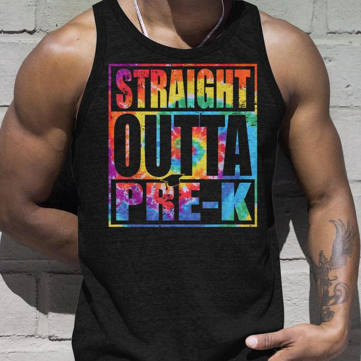 Straight Outta Prek Class Of 2023 Graduation Tie Dye Gift Unisex Tank Top Gifts for Him
