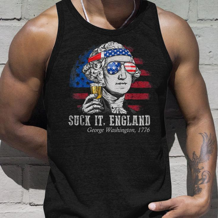 Suck It England Funny 4Th Of July George Washington 1776 Unisex Tank Top Gifts for Him