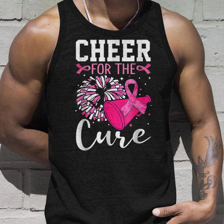 Support Pink Out Cheer For A Cures Breast Cancer Month Tank Top Gifts for Him