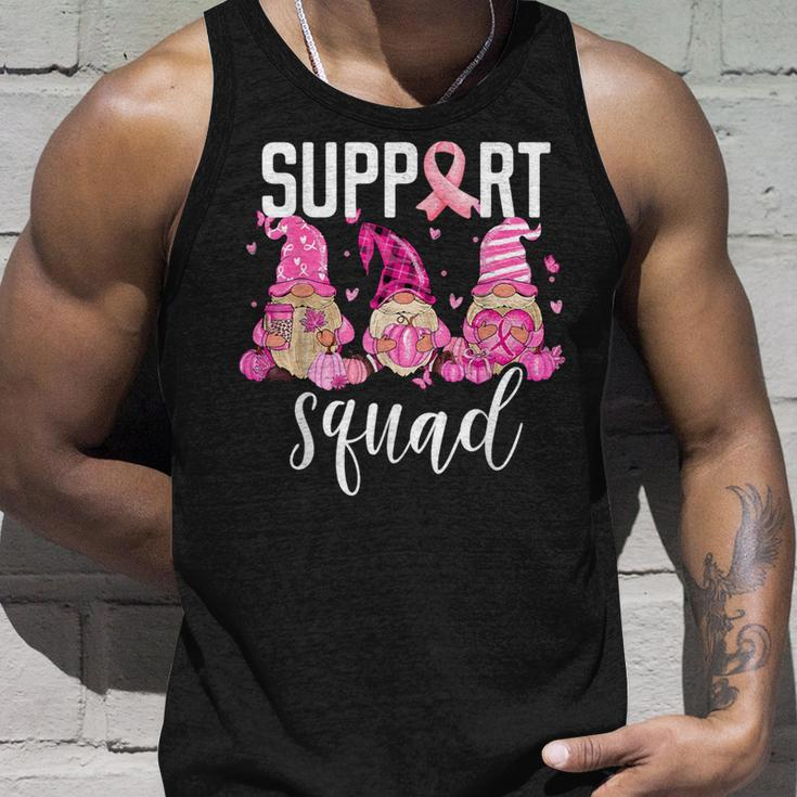 Support Squad Breast Cancer Awareness Gnomes Family Tank Top Gifts for Him