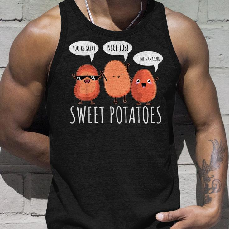 Sweet Potato Motivation Root Vegetable Camote Vegetarian Tank Top Gifts for Him