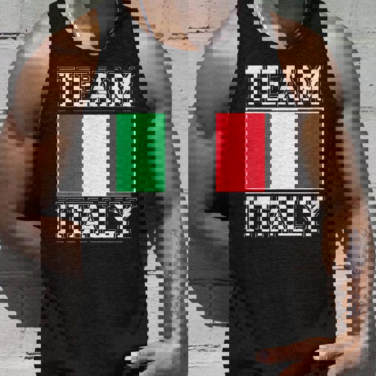 Team Italy Print Italian National Country Flag Italy Unisex Tank Top Gifts for Him