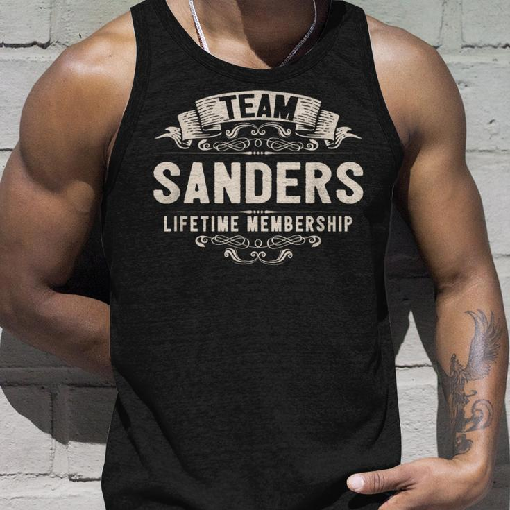 Team Sanders Lifetime Membership Retro Last Name Vintage Tank Top Gifts for Him