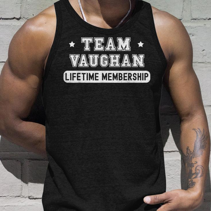 Team Vaughan Lifetime Membership Funny Family Last Name Unisex Tank Top Gifts for Him