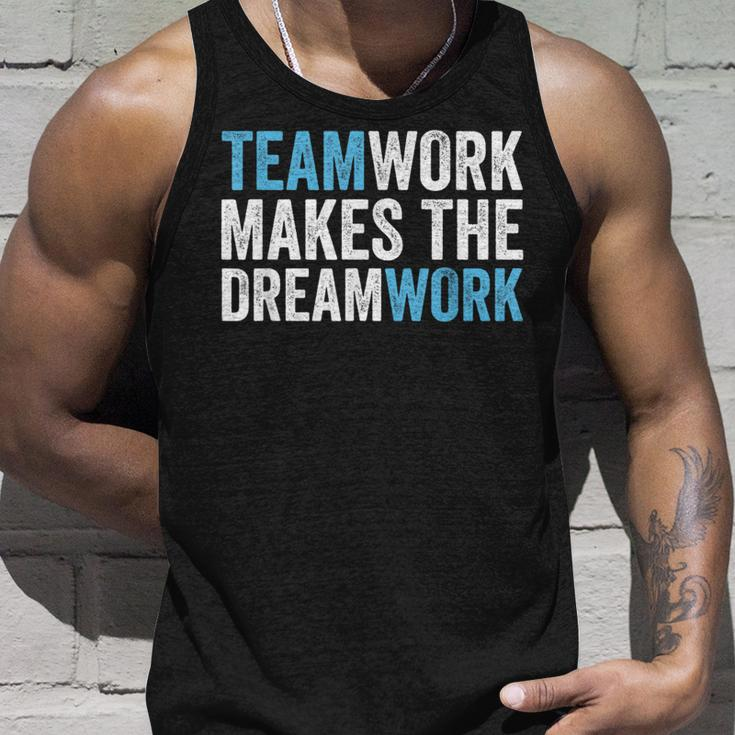 Team Work Makes The Dream Work | Teamwork Unisex Tank Top Gifts for Him