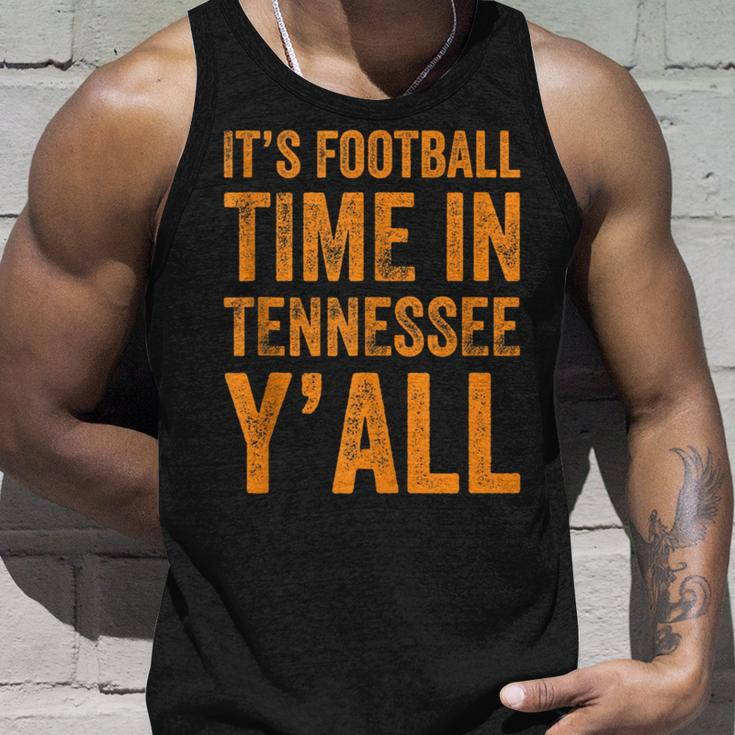 Tennessee Football It's Football Time In Tennessee Yall Vol Tank Top Gifts for Him