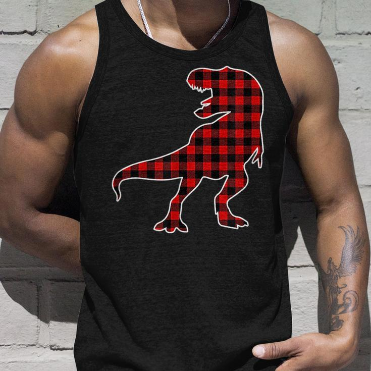 Th Dinosaur Red Buffalo Plaid Costume Dinosaur Lover For Buffalo Lovers Tank Top Gifts for Him