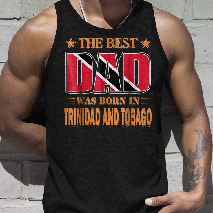 The Best Dad Was Born In Trinidad And Tobago Unisex Tank Top Gifts for Him