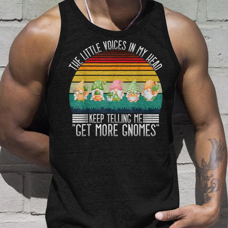The Little Voices In My Head Keep Telling Me Get More Gnomes Unisex Tank Top Gifts for Him