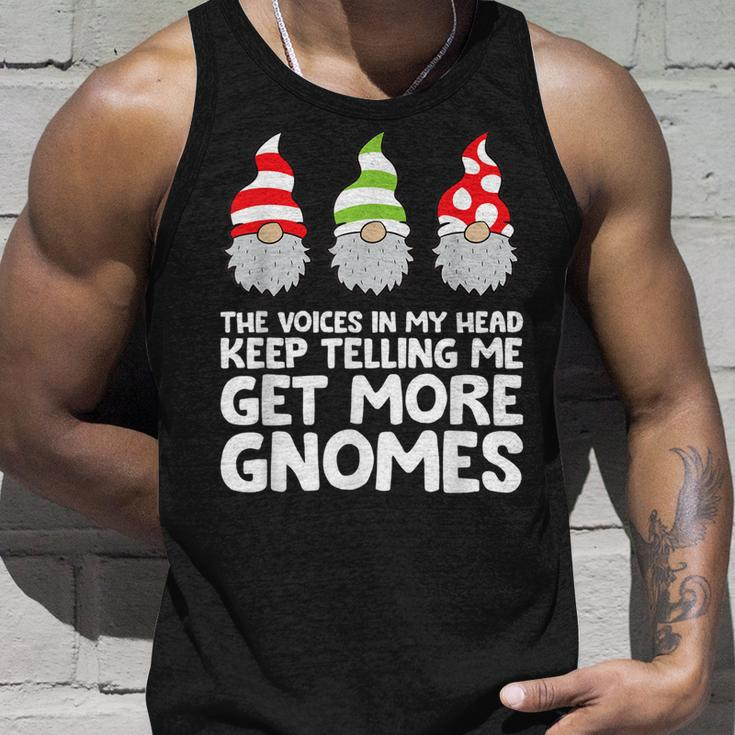 The Voices In My Head Keep Telling Me Get More Gnomes Unisex Tank Top Gifts for Him