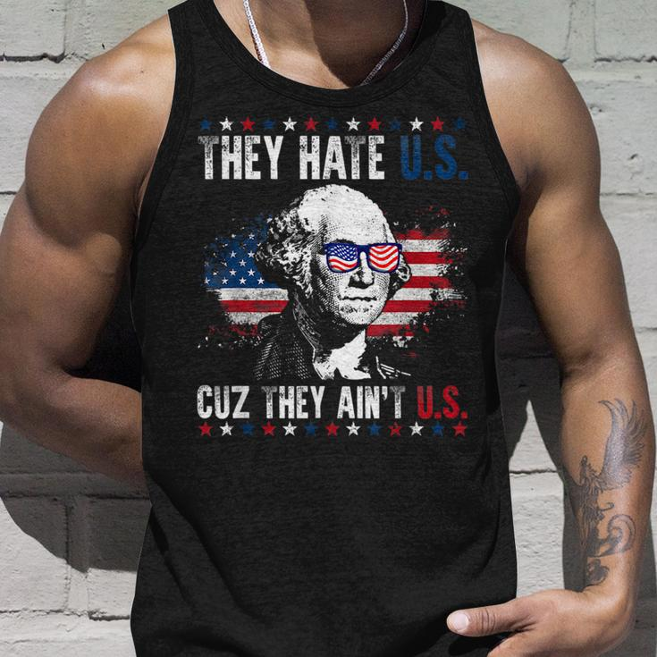 They Hate Us Cuz They Aint Us Patriotic 4Th Of July Unisex Tank Top Gifts for Him